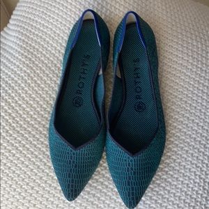 Rothy’s Limited Pointed toe flat in Jungle Python